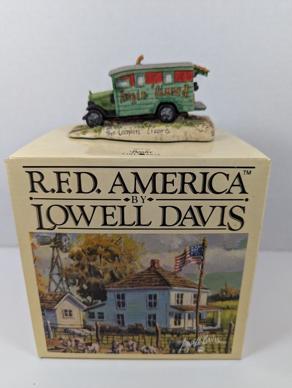 Lowell Davis "The Leapin' Lizard" Promotional Figurine Touring Truck VTG IOB